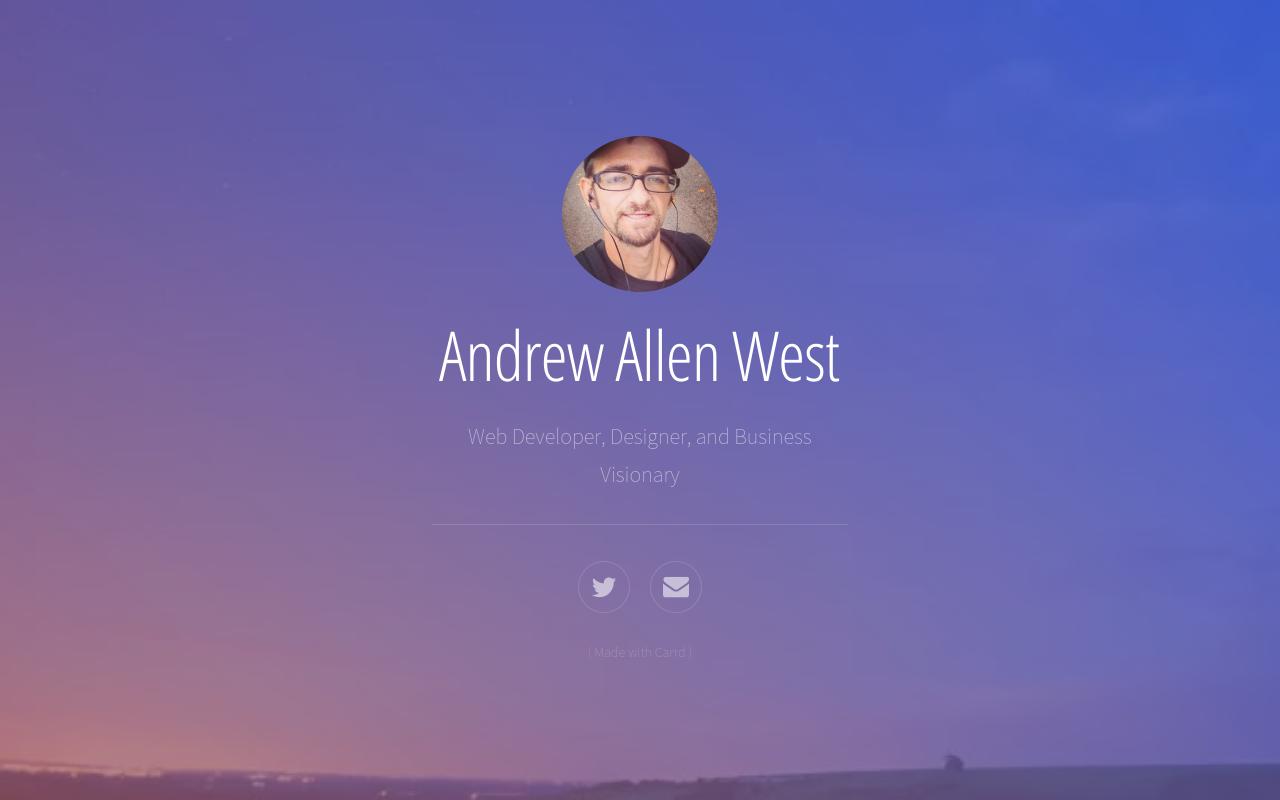 Carrd profile picture for @webdesign